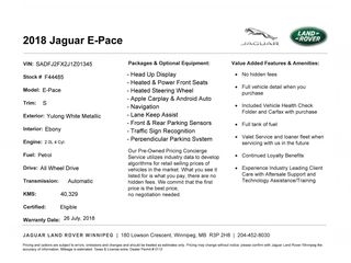 2018 Jaguar E-Pace