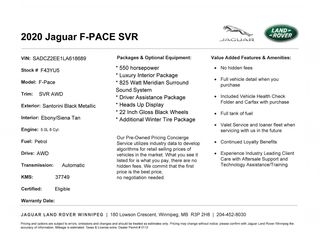 2020 Jaguar F-Pace