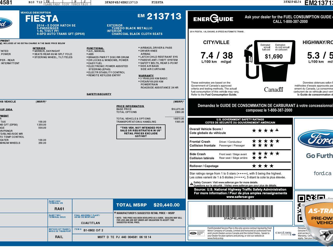 2014 Ford Fiesta SE-2