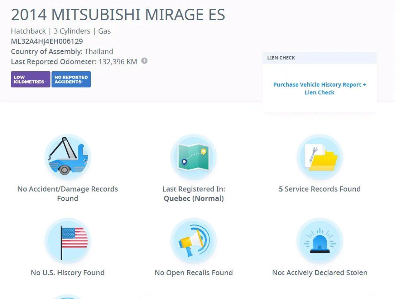 2014 Mitsubishi Mirage ES-2