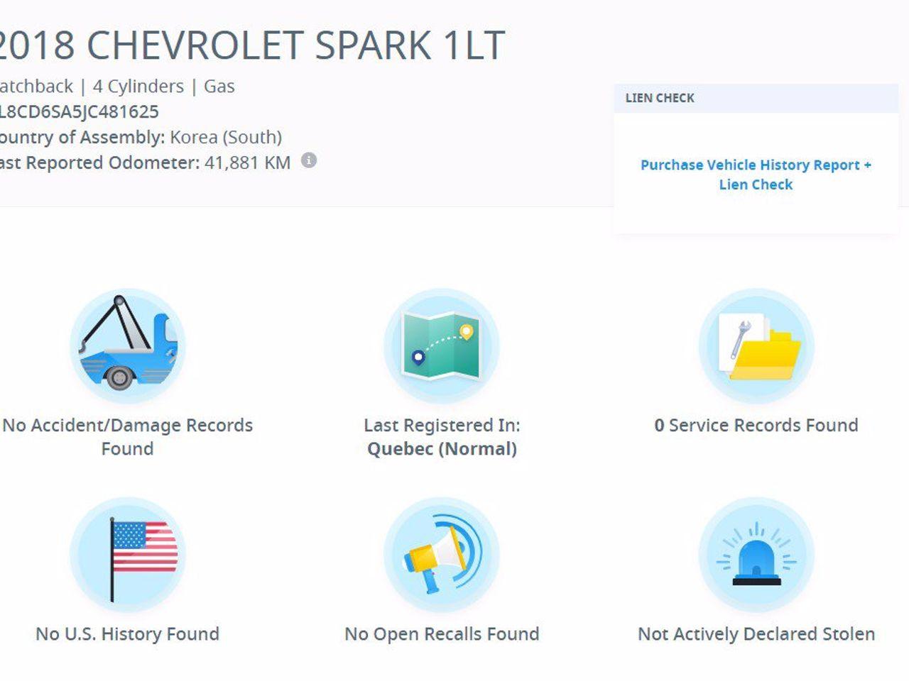 2018 Chevrolet Spark 1LT-2